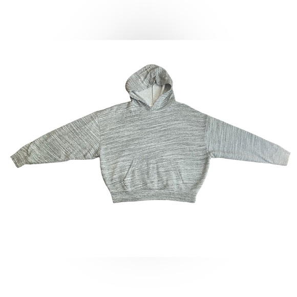 🛑Donated!🛑VS PINK *Oh So Soft* Hoodie Space-dye Heather Grey Batwing - Picture 4 of 8